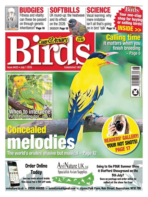 Cover image for Cage & Aviary Birds